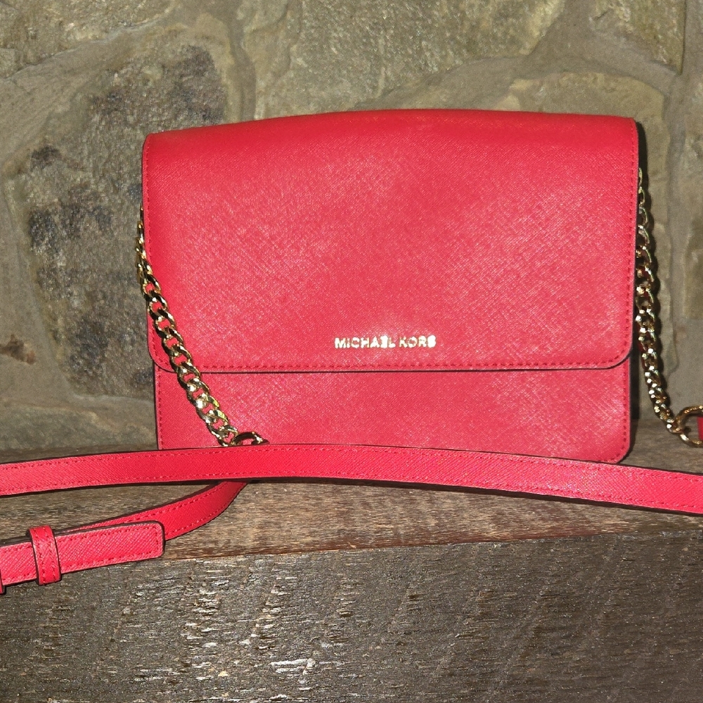 Michael Kors Daniela Red Crossbody Bag